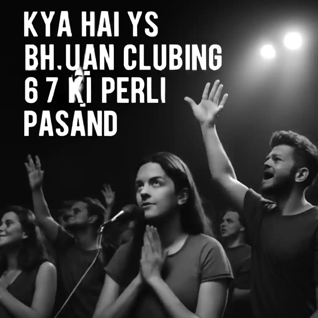 Aakhir Kya Hai Ye Bhajan Clubbing G Z Ki pehli Pasand भजन क्लबिंग इवेंट में स्टेज, लाइट्स और स्क्रीन—भक्ति संगीत का मॉडर्न फॉर्मेट