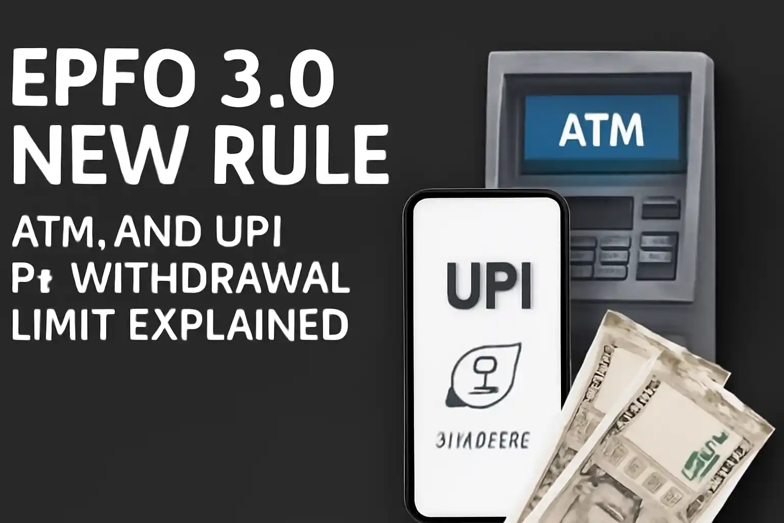 EPFO 3.0 New Rule: इंतजार खत्म! ATM और UPI से निकाल सकेंगे PF का पैसा, जानें कितनी है लिमिट EPFO 3.0 New Rule: ATM और UPI से PF withdrawal limit explained