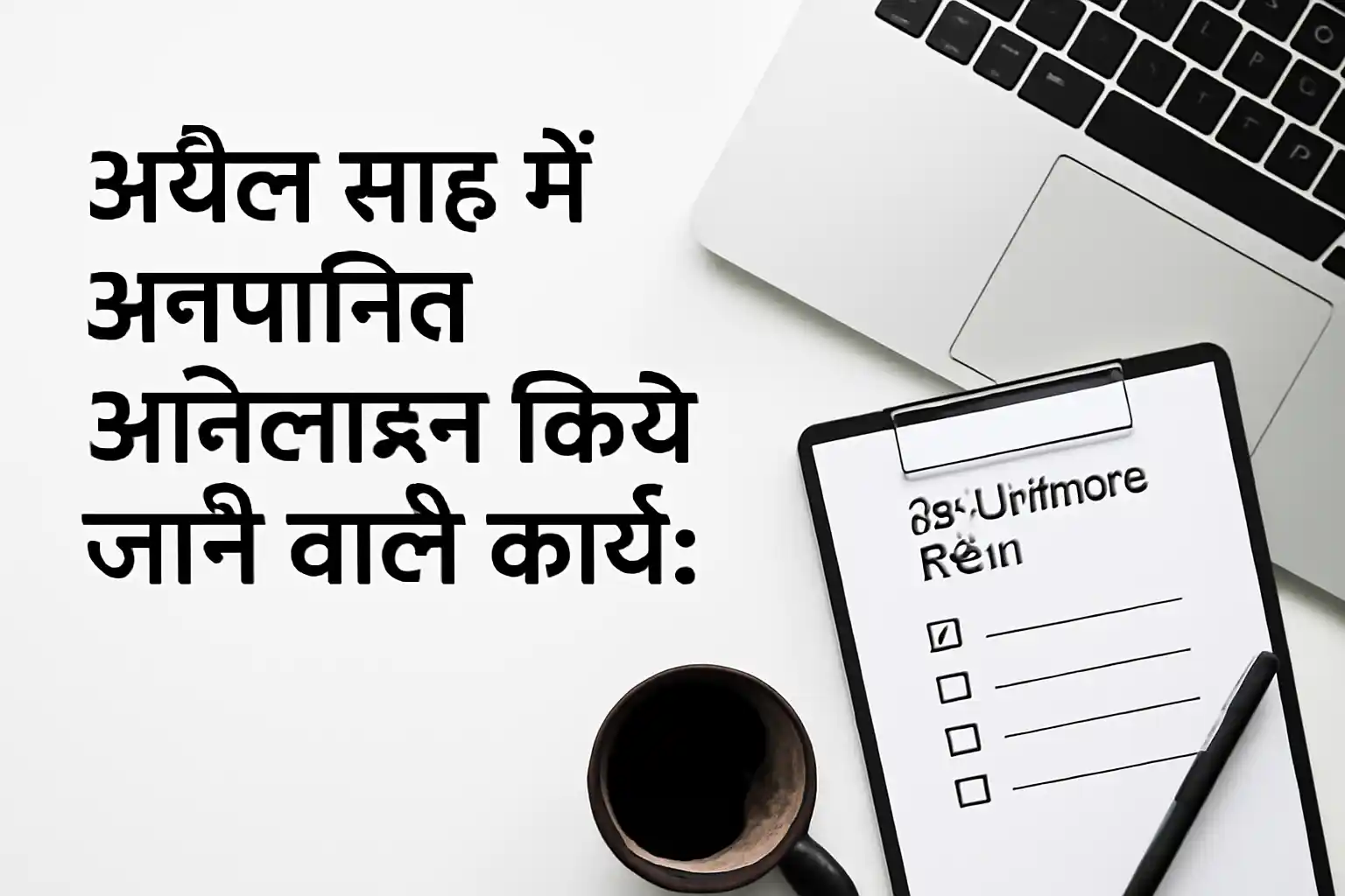 अप्रैल माह में अनुमानित ऑनलाइन किये जाने वाले कार्य: स्कूल डेटा एंट्री चेकलिस्ट