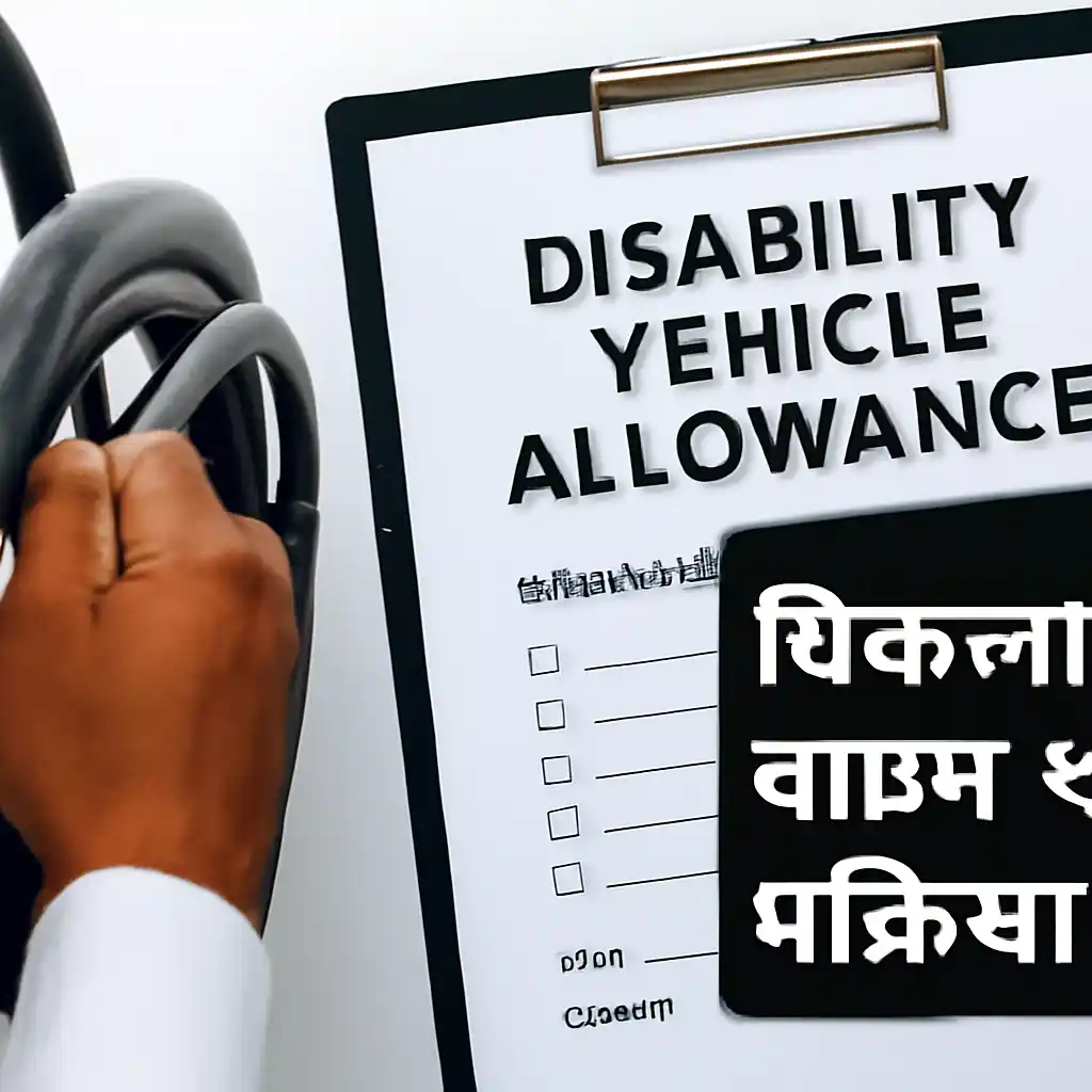 विकलांग वाहन भत्ता प्रक्रिया विकलांग वाहन भत्ता दस्तावेज़ सूची चेकलिस्ट