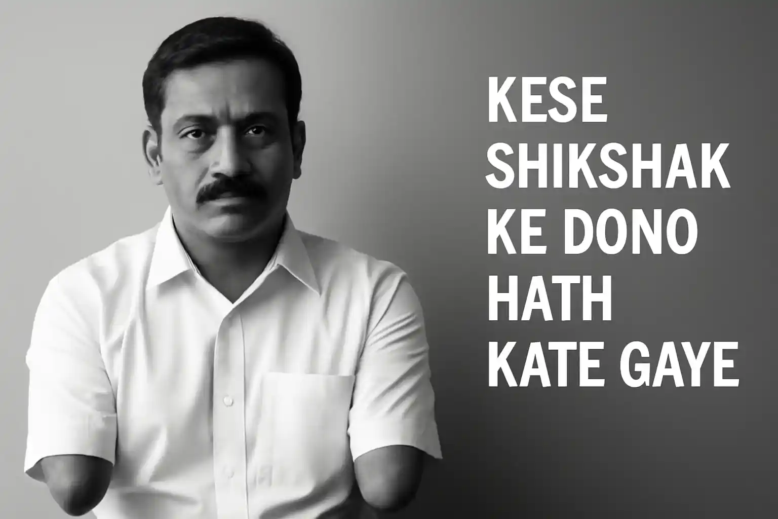 Kese Shikshak Ke Dono Hath Kate Gaye से जुड़ी खबर: स्कूल परिसर के बाहर पुलिस और लोगों की भीड़ (प्रतीकात्मक)