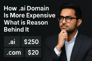 How .ai Domain Is More Expensive What is Reson Behind It explained with .ai vs .com pricing comparison