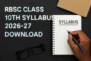 RBSC Class 10th Syllabus 2026-27 Download - Rajasthan Board BSER Ajmer syllabus PDF