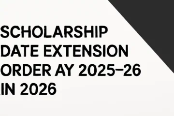 Scholarship Date extension order AY 2025-26 In 2026: राजस्थान छात्रवृत्ति पोर्टल अंतिम तिथि 30 अप्रैल 2026