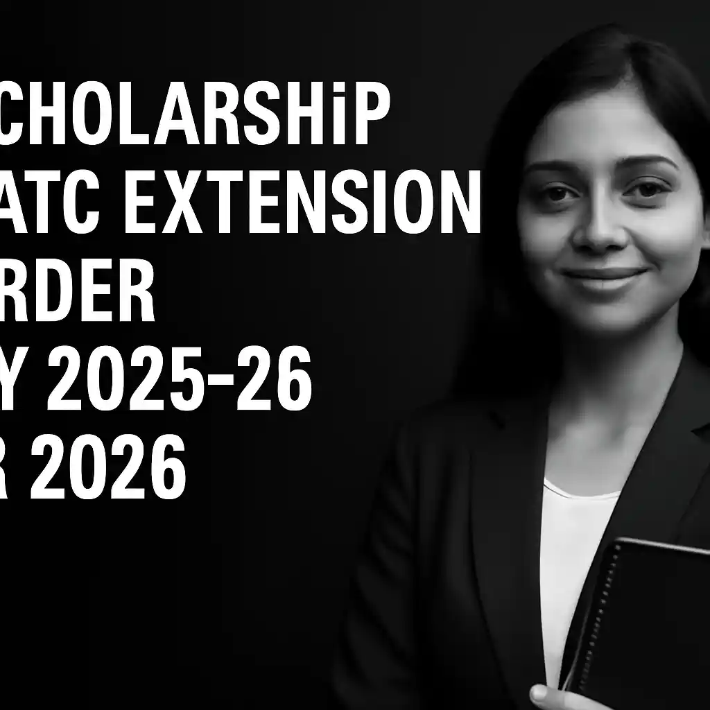 Scholarship Date extension order AY 2025-26 In 2026 उत्तर मैट्रिक छात्रवृत्ति अंतिम तिथि 30 अप्रैल 2026 कैलेंडर