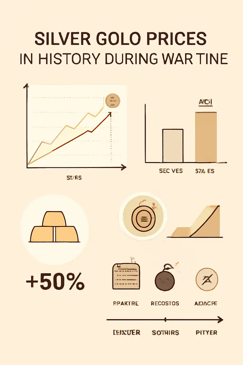 silver gold prices In History During War Time timeline of major wars and monetary regime shifts affecting gold and silver prices