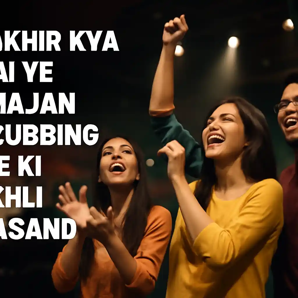 Aakhir Kya Hai Ye Bhajan Clubbing G Z Ki pehli Pasand LED screens and concert lighting at a bhajan clubbing event in India